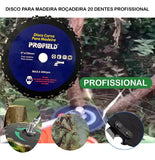 Disco de Corrente Roçadeira Motosserra - Furo 25mm