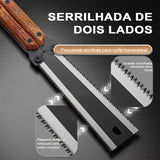 Serrote Japonês - Dobrável Dupla Lâmina Fino Madeira