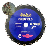 Disco de Corrente Roçadeira Motosserra - Furo 25mm