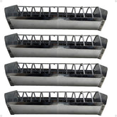 Kit 4 Comedouro Calha Codorna Frango - 30cm