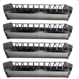 Kit 4 Comedouro Calha Codorna Frango - 30cm