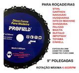 Disco de Corrente Roçadeira Motosserra - Furo 25mm