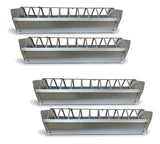 Kit 4 Comedouro Calha Codorna Frango - 30cm