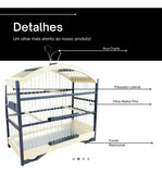 Gaiola Passeio - Madeira Fibra com Base Alumínio