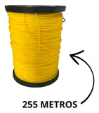 Fio Nylon Roçadeira Duraline - 3mm Quadrado 2kg 245m
