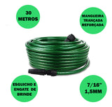 Mangueira de Jardim Lemont Web - 30m Trançada Anti-Dobra com Esguicho