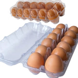 Caixa Ovos 12 - Kit 50 Caixas Transparente