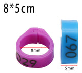 Anilhas Numeradas - 100 Unidades 8mm para Aves